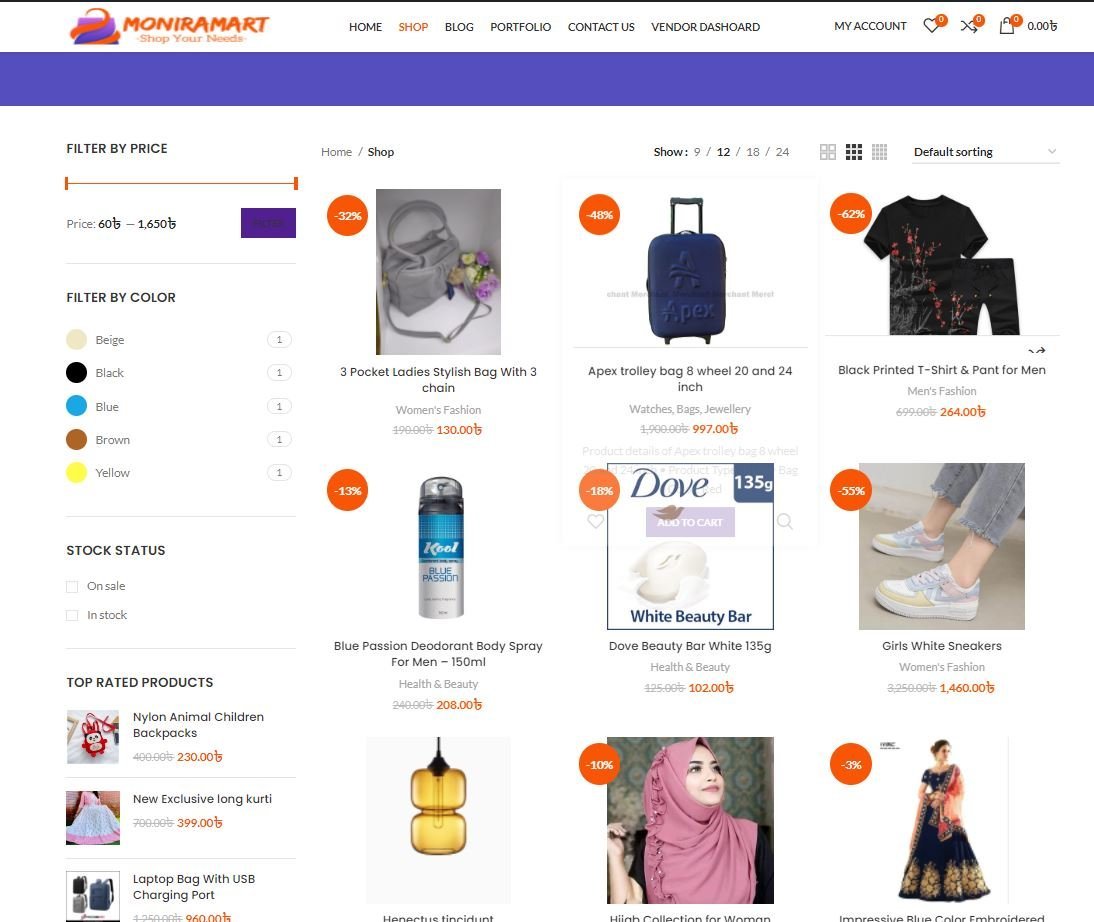 🛍️ "MoniraMart – Your ultimate shopping destination!"