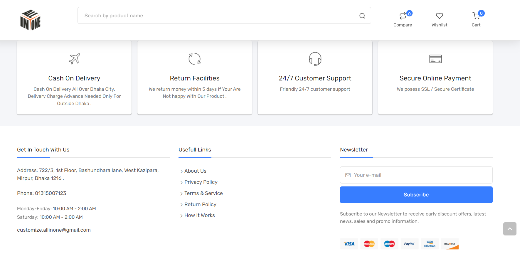 "Convenience at your fingertips – All In One website! 💻🔑"